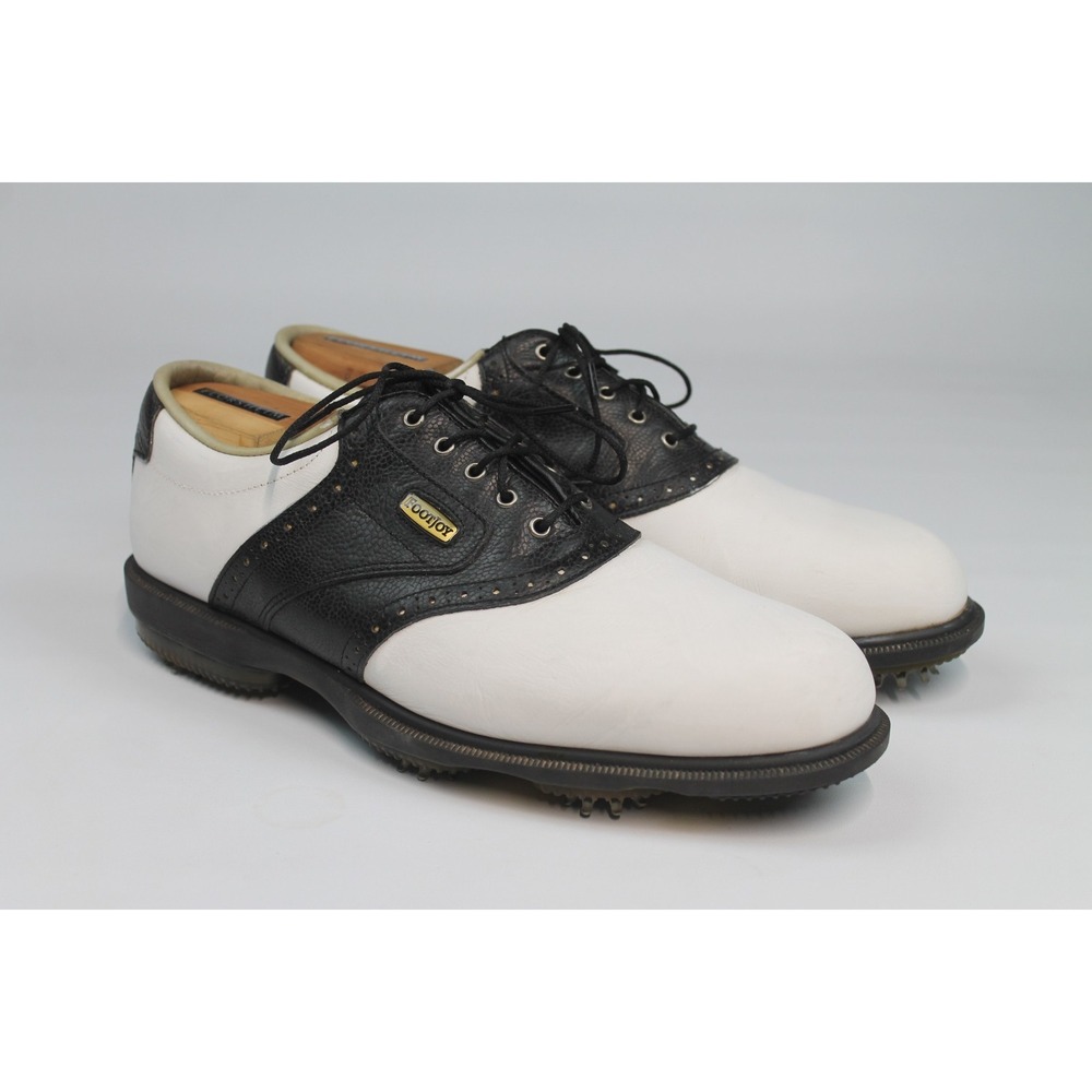 Foot Joy Dryjoy Tour golf shoes w/o box black/white croc mens size 8